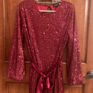 Vici, wine sequin dress